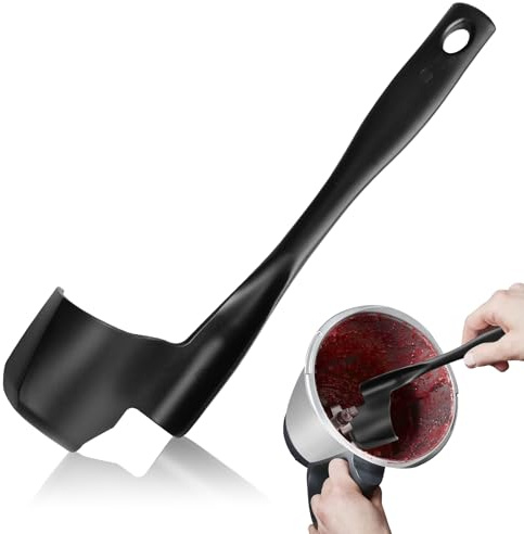 Silikon Spachtel, Flexibler Silikonflanke, Küchenschöpflöffel Für Thermomix Tm6, Tm5, Tm31, Multifunktions-Rotationsschaber Für Die Küche, Ideal Für Suppen, Soßen & Mehr, Spülmaschinenfest
