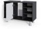 Vicco Waschbeckenunterschrank Fynn, Anthrazit/Weiß Hochglanz, 80 x 54 cm mit 6 Ablage