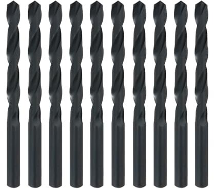 Misuyue 3.5mm HSS Metal Drill Bits, 10pcs Carbide Drilling Bit Sets, Twist Drill Bit suitable for Copper Aluminium Iron Plastic, Wood Drilling Bits