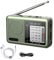 UKW MW Radio - Tischradio Mit Kopfhöreranschluss | Wiederaufladbarer Akku Kurzwellenempfänger Für Senioren Haushalt Reise Outdoor