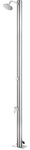 Tidyard Skimmer Piscine Hors Sol,aspirateur Piscine Hors Sol Douche de Jardin 215 cm Acier Inoxydable