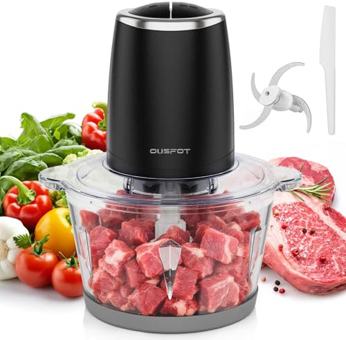 OUSFOT Tritatutto da Cucina Elettrico 1,8L Tritatutto 500W