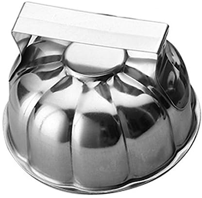 Qusedwey 1 Piece Boat-Shaped Egg-Wrapped Rice Mold Rice Molds Silver Stainless Steel Pumpkin Model