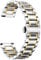 BINLUN Stainless Steel Watch Bands 12mm-24mm Replacement Smart Watch Straps with Straight&Curved Ends Universal fit for Samsung Galaxy Watch 6/5/4/3,Fit for Garmin Watch(Silver-Gold,21mm)