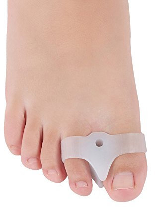 pbfone 2 Paar Gel Zehenspreizer Ballenschutz Straightener Schiene für Hammer toe-gel entzündeten Fußballen Big Zehenspreizer Hallux Valgus Korrektur