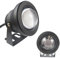 Spot LED 10 W 12 V étanche avec lentille convexe pour bassin et fontaine d'extérieur Blanc chaud (Sans télécommande)