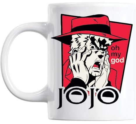 BakoIsland JoJo's Bizarre Adventure Oh My God Taza para Café y Té