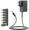 HKY 24V 1,25A 24V 1A Netzteil Ladegerät AC Adapter Transformator für Logitech, Radio, LED-Streifen,Radio, CCTV-Kamera, DVD-Player, Router, TFT LCD Monitor, LCD-Bildschirm, Spielzeug, EU Ladekabel