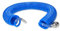 BRILLIANT TOOLS Spiralschlauch Druckluft BT160030 Ø 6mm I 10m langer, elastischer PU-Druckluftschlauch mit Schnellkupplungen I Schlauchenden mit Knickschutz