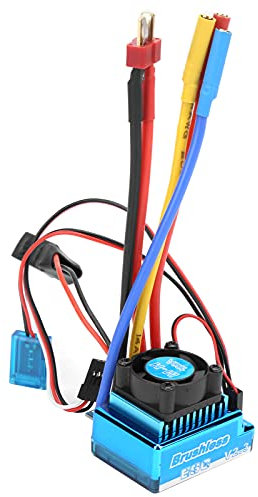 Dilwe RC Brushless ESC, 120A ESC 5.3V/5A Bec Sortie Contrôleur de Vitesse Électrique pour 1/10 1/12 RC Voiture Bateau Accessoire