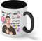 Friends Birthday Joey Friends Birthday Why God Why Blanca taza de café con RIM Negro y manija Mug