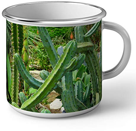 Fabulous Mug en Métal Emaillé Cactus Dans Les Bois Cereus Beauté Végétale Nature