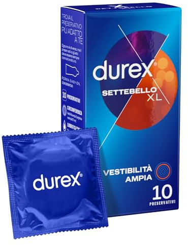 Durex Comfort XL Kondome extra groß (57 mm), 24 Kondome, Maxi Size Exclusive Online