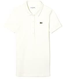 Lacoste Damen Polo-Shirt Kurzarm DF5377, Frauen Polo-Hemd,4 Knopf,Regular Fit
