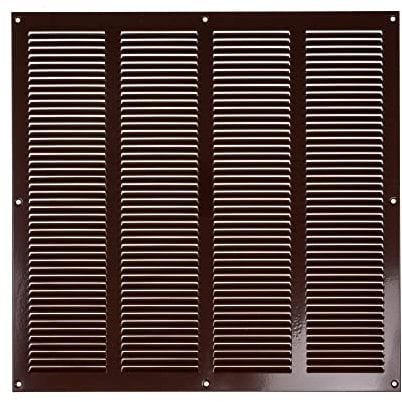 40 cm x 40 cm Griglia di ventilazione marrone - Copertura per presa d'aria interna ed esterna - Applicazioni di riscaldamento, raffreddamento e ventilazione. (400 x 400 mm, marrone)