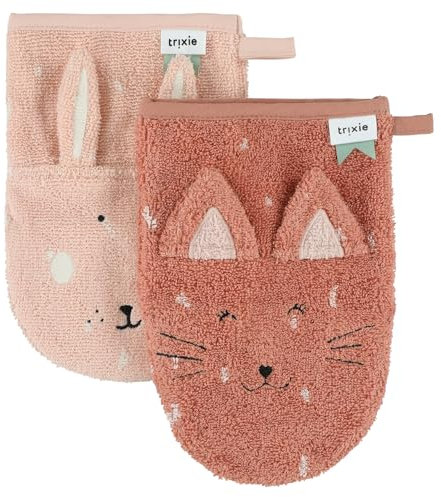 trixie 2er Pack Waschhandschuhe Mrs. Cat