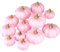 Ywlake Zucche artificiali 12 pezzi, dimensioni assortite, raccolto rosa, realistiche, zucche in schiuma finta, set per autunno, feste di Halloween, Ringraziamento, decorazioni