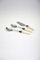 Rivadossi Sandro 1603S12 Set di Posate per Servire, 3 Pezzi-Classic-100% Made in Italy, Artigianalità e Design, Acciaio Inox 18/10, Avorio