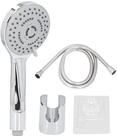 EVTSCAN Cabezal De Ducha De Mano De Ducha De Alta Presión, con Boquillas De Autolimpieza, Herramienta De Ducha Desmontable De 3 Modos, con Adhesivo Sin Clavos, para Bañera Limpia, Azulejos, Mascotas