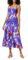 The Drop ISA V-Neck Maxi Dress Vestiti, Stampa Acquerello Viola, XS
