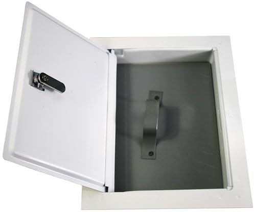 Reinigungstür Revisionstür Farbe Weiß Stahl Varianten (Innen 155 x 295 mm)