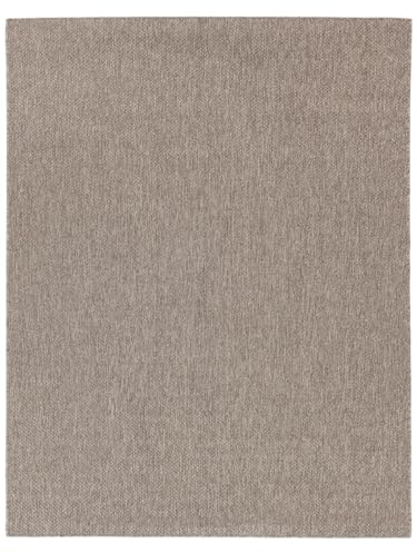 RugVista Clio In & Outdoor-Teppich, Rechteckig, 240 x 340 cm, Braun | Moderne, Niedriger Stapel, Nur Handwäsche, Oeko-Tex 100, UV-beständig, Patio
