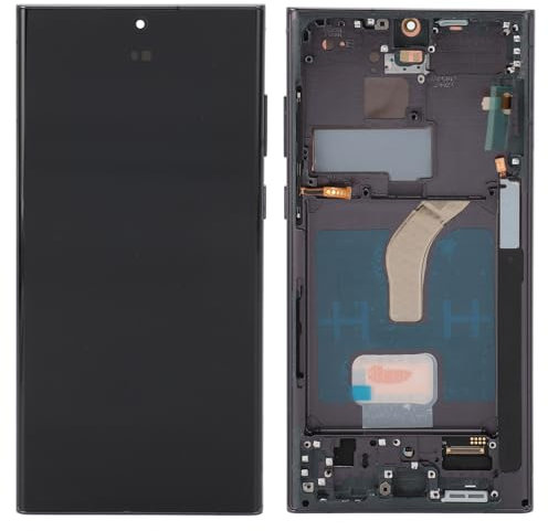6,8 OLED Original pour Galaxy S22 Ultra, écran LCD LED écran Tactile Numériseur Assemblée S22ultra 5G écran LCD de Remplacement avec Cadre Noir, testé Avant Expédition