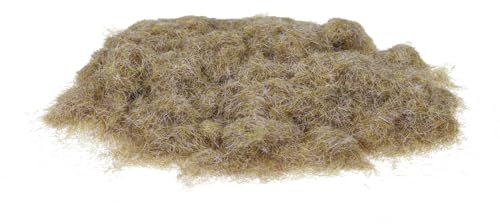 QUARKZMAN Erba Statica, Polvere di Erba Artificiale in Nylon 3mm 2 x 30g Erba Finta per Modellismo Ferroviario, Paesaggio Ferroviario, Terreno Sabbioso, Giallo Chiaro, Confezione da 2