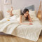 CSARPECT Sommer Kühler Steppdecke- Leichte & Weiche Dünne Reisedecke, Waschbar MikrofaserAtmungsaktive Schlaf Cooling Wendedesign Bettdecke (Milchig weiß, 200 * 230CM)