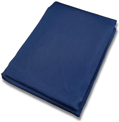Tenda Sole Esterno con Anelli e Ganci per Applicazione, Resistente e Lavabile, 100% Poliestere Durevole, Tinta Unita (BLU, 145x250)