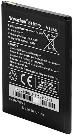 NEWASHAN Batterie Compatible avec Wiko Téléphone Portable Harry2 Harry2 Smart Tommy3 Plus View W-V600 Mobile Smartphone 2900mAh 3,85V Rechargeable Li-ION Accu Piles V12NBL