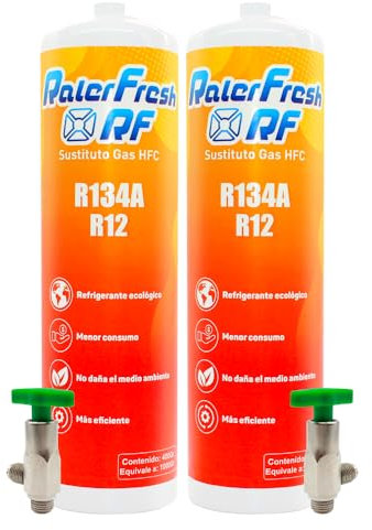 Gaz réfrigérant organique pour la climatisation des voitures Ralerfresh RF substitut des gaz R134a et R12 (2 RF 400g)