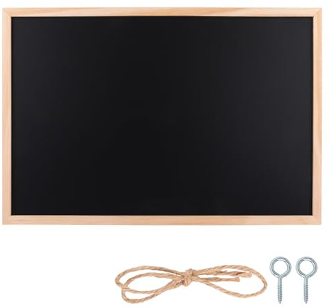 ASelected 40x60Cm Large Blackboard Chalk Boards for Walls Wooden Chalk Writing Board for Walls Black Board Chalk Board Sign Outdoor Blackboard Chalkboards