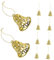 Alipis 12st Weihnachtsglocke Christbaumschmuck Anhänger Lustige Weihnachtsornamente Künstliche Verzierungen Goldene Glocken Schaum Weihnachtsglocke Topper Groß Plastik