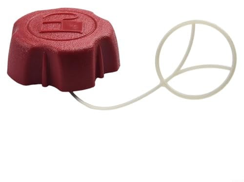 for FACULX Fuel Tank Petrol Cap Replacement, Lawn Mower Fuel Cap, Red, Plastic, For FX-RM 1630 1855 1860 2055 2060 Lawnmowers