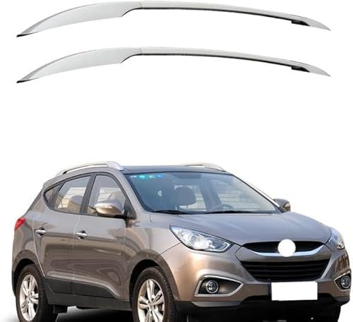 gxybr Dachgepäckträger Aluminiumlegierung Seitenstangen für Hyundai Old IX35, Dachträger Gepäckträger Seitenstangen Schienen Dachreling