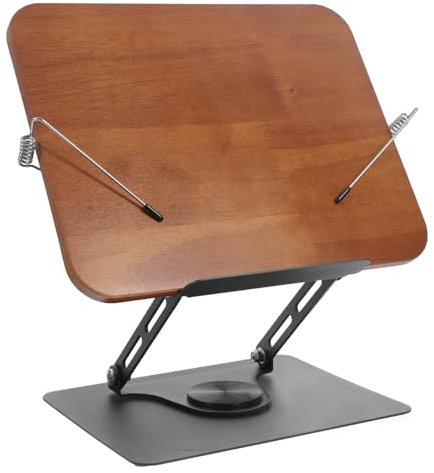 Drehbares Bücherregal Lehrbücher Stehen Offenes Und Geschlossenes Bücherregal Lesebuchhalter Rezeptbuchständer Kochbuchständer Gebetbuchständer Desktop-buchständer Black Mdf Operitacx