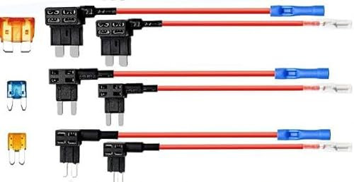 Porte-Fusible Micro Voiture Adaptateur,Adaptateur Lame Porte-fusible ATC,Fusible Voiture,4PCS Porte Fusible 12v,Porte Fusible