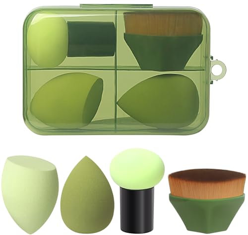 Lot de 4 éponges de maquillage (green)