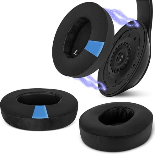 Geekria SNAP Ear Pads Replacement Kit for Beats Studio Pro Headphones, Magnetic Easy Switch Ear Cushions, Exchange Earpads in Seconds, Ear Cups Cover Repair Parts (Black Cooling-Gel, 1 Pair)