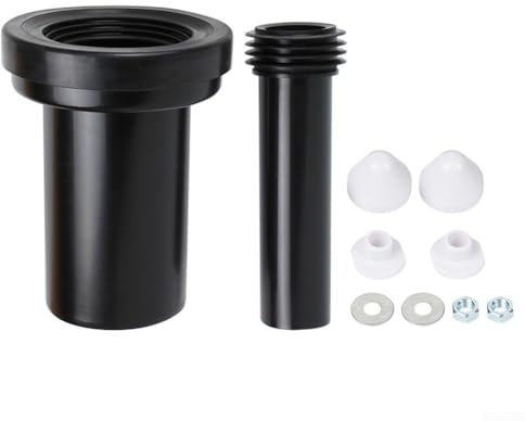 Zilimontt Connector Kit Wall Hung Toilet Pan For Cistern Frames, WC Cistern Frame Connector Kit With Flush Pipe Extension Wall Mounted Toilet Toilet Bowl Connector Kit