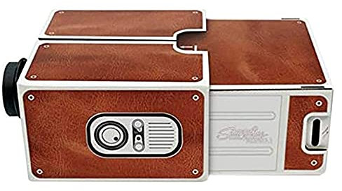 Kueohse Projecteur portable Smart Phone en carton pour famille/fête/anniversaire, etc. Home Cinéma Audio Projecteur audio