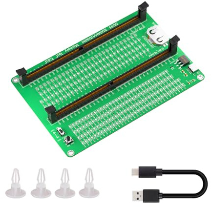 Rxgiasup Memory Card Notebook DDR5 RDIMM/UDIMM Tester Tool with LED Light Diagnosis Card Desktop Analyzers