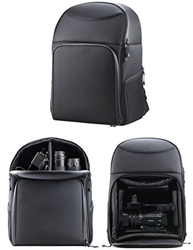 Navitech Rugged Black & Blue Carry Backpack/Rucksack/Case for Sony HXR-NX30U Camcorder/Camera