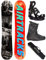 Airtracks Herren Snowboard Set Freeride Freestyle Past & Future Wide Hybrid Rocker 157 - Snowboard Bindung Master - Snowboardboots Master QL 40 - SB Bag