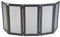 CRUCCOLINI MONZA-PARASCINTILLE aus Schmiedeeisen für Kamin 125 x 50-5 cm, Modern, Black