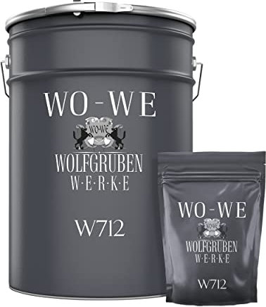 WO-WE Vernice per piastrelle Bagno Cucina Pittura Resina Pareti Pavimenti W712 Grigio Antracite - 5Kg
