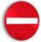 imaggge.com Panneau Rigide Sens Interdit - Accès Interdit - Propriété privée - Application sur Poteau, Mur, Porte de Garage - Ultra résistant - Aluminium (Pas PVC) - 20 cm