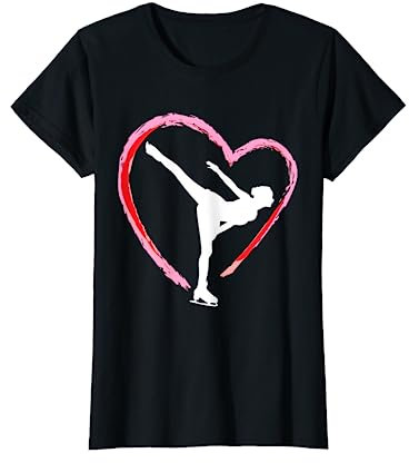 Eiskunstläuferin beim Eislaufen | Eiskunstlauf Geschenk T-Shirt