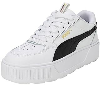 PUMA Damen Karmen Rebelle Sneaker, White Black, 38.5 EU